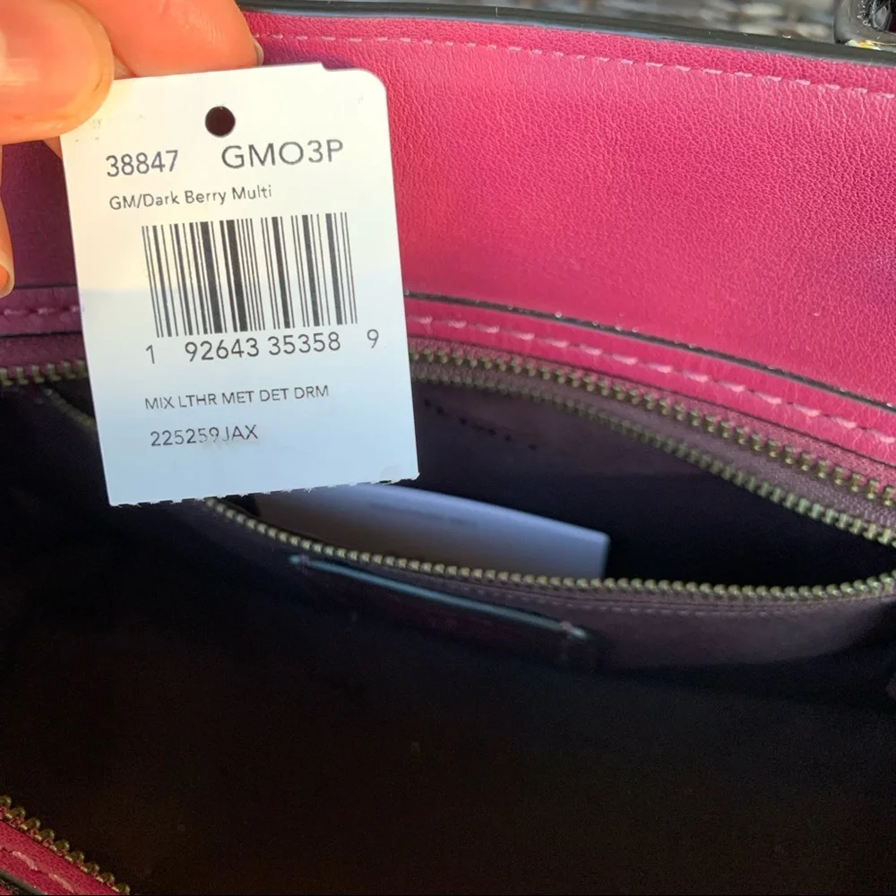 Coach Dreamer in Mixed Berry/Gunmetal EUC - Picture 9 of 14
